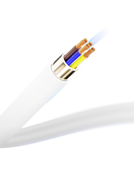 3mk Hyper Silicone Cable USB-C / Lightning 20W 3A - baltas 3mk Hyper Silicone Cable USB-C / Lightning 20W 3A - baltas