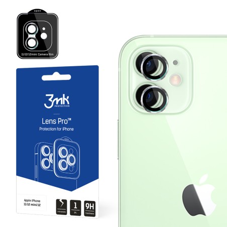 3mk Lens Protection Pro kameros dangtelis, skirtas iPhone 11 / iPhone 12 mini / iPhone 12 – sidabras