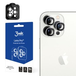 3mk Lens Protection Pro kameros dangtelis, skirtas iPhone 13 Pro / iPhone 13 Pro Max – sidabrinis