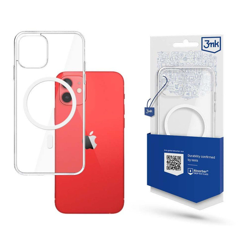 3mk Mag Case su MagSafe iPhone 12 mini - skaidrus 3mk Mag Case su MagSafe iPhone 12 mini - skaidrus