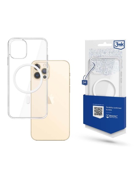 3mk Mag Case su MagSafe, skirtas iPhone 12 Pro Max – skaidrus