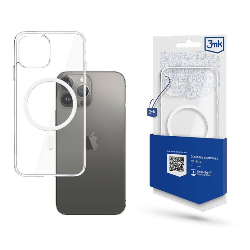 3mk Mag Case su MagSafe, skirtas iPhone 13 Pro Max – skaidrus 3mk Mag Case su MagSafe, skirtas iPhone 13 Pro Max – skaidrus