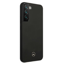 Mercedes Silicone Line dėklas Samsung Galaxy S22+ - juodas