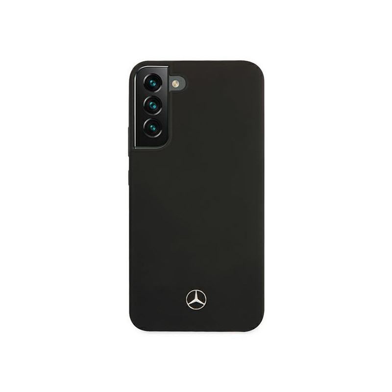 Mercedes Silicone Line dėklas Samsung Galaxy S22 - juodas