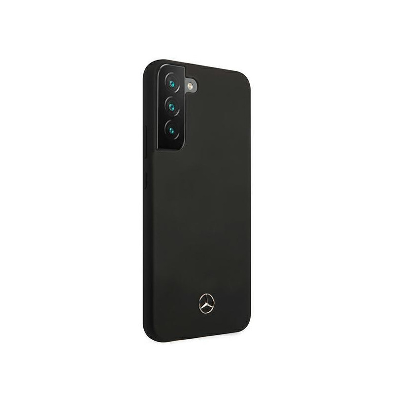 Mercedes Silicone Line dėklas Samsung Galaxy S22 - juodas