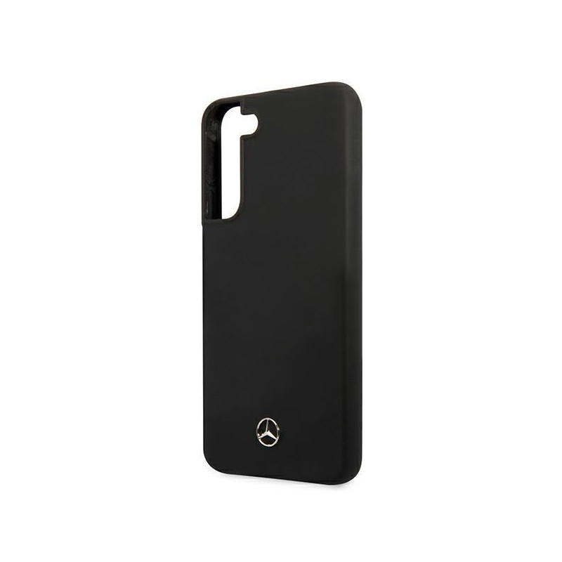 Mercedes Silicone Line dėklas Samsung Galaxy S22 - juodas