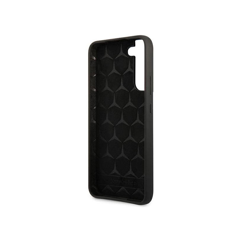 Mercedes Silicone Line dėklas Samsung Galaxy S22 - juodas