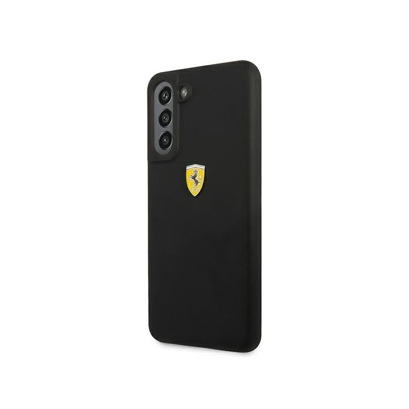 Ferrari silikoninis dėklas Samsung Galaxy S21 FE - juodas