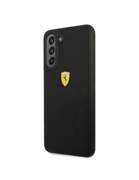 Ferrari silikoninis dėklas Samsung Galaxy S21 FE - juodas Ferrari silikoninis dėklas Samsung Galaxy S21 FE - juodas