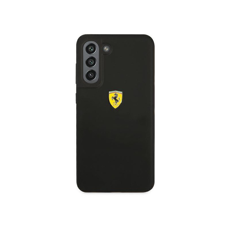 Ferrari silikoninis dėklas Samsung Galaxy S21 FE - juodas