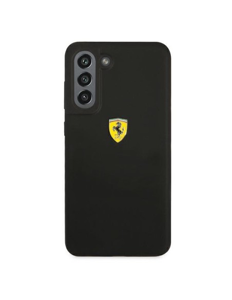 Ferrari silikoninis dėklas Samsung Galaxy S21 FE - juodas Ferrari silikoninis dėklas Samsung Galaxy S21 FE - juodas