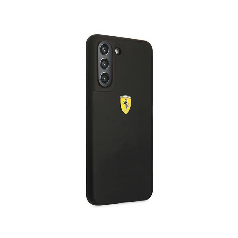 Ferrari silikoninis dėklas Samsung Galaxy S21 FE - juodas