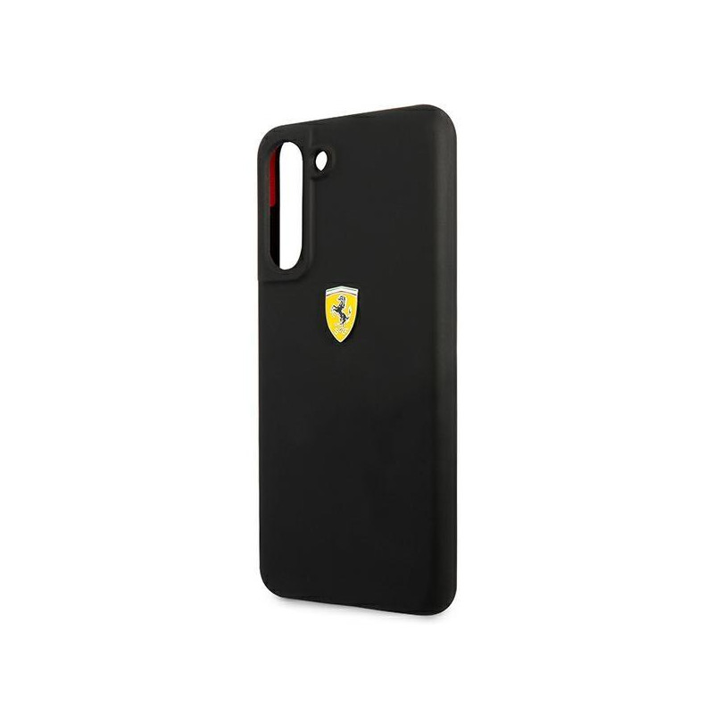 Ferrari silikoninis dėklas Samsung Galaxy S21 FE - juodas