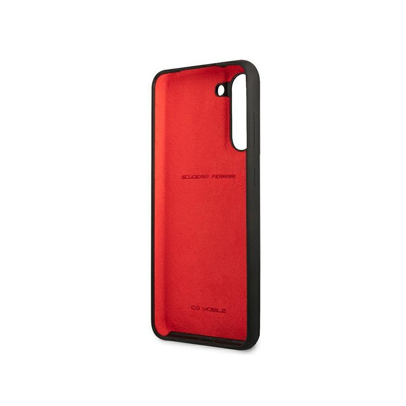 Ferrari silikoninis dėklas Samsung Galaxy S21 FE - juodas