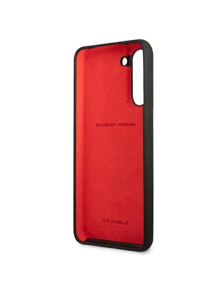 Ferrari silikoninis dėklas Samsung Galaxy S21 FE - juodas Ferrari silikoninis dėklas Samsung Galaxy S21 FE - juodas