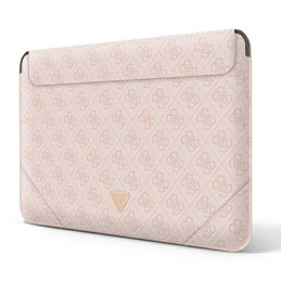 Guess 4G Uptown Triangle Logo dėklas 13-14" nešiojamam kompiuteriui – rožinis