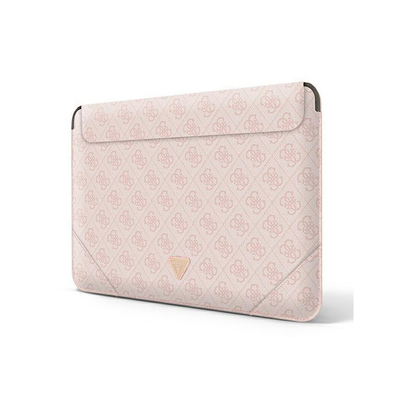 Guess 4G Uptown Triangle Logo dėklas 13-14" nešiojamam kompiuteriui – rožinis