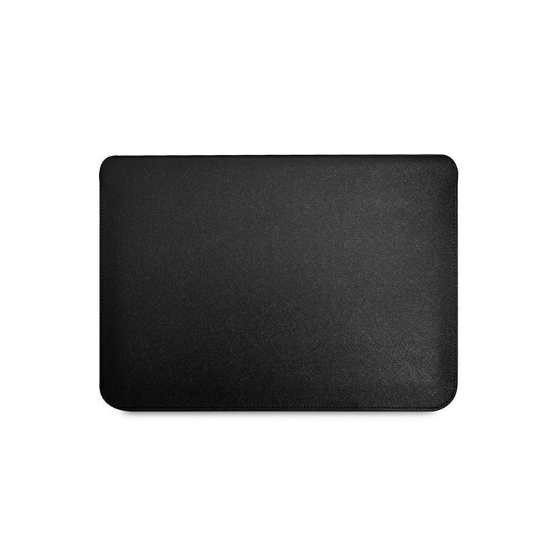 Guess Saffiano Triangle Logo dėklas 14" nešiojamam kompiuteriui - juodas