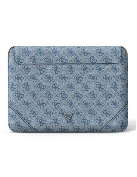 Guess 4G Uptown Triangle Logo dėklas 16" nešiojamam kompiuteriui - mėlynas Guess 4G Uptown Triangle Logo dėklas 16" nešiojamam kompiuteriui - mėlynas