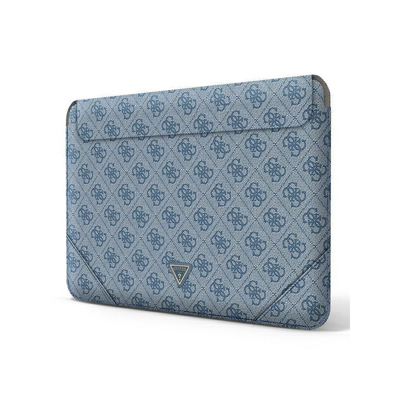 Guess 4G Uptown Triangle Logo dėklas 16" nešiojamam kompiuteriui - mėlynas