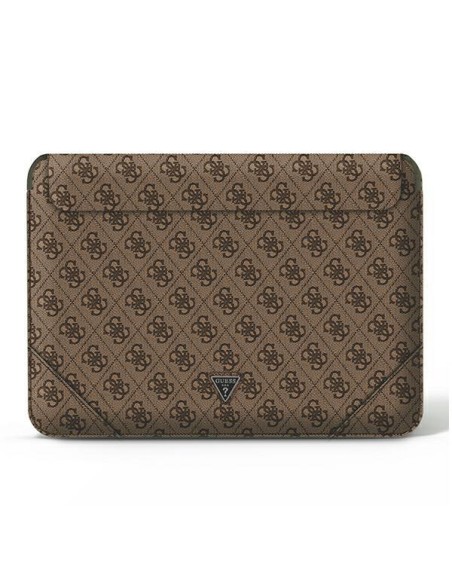Guess 4G Uptown Triangle Logo dėklas 16 colių nešiojamam kompiuteriui – rudas Guess 4G Uptown Triangle Logo dėklas 16 colių nešiojamam kompiuteriui – rudas