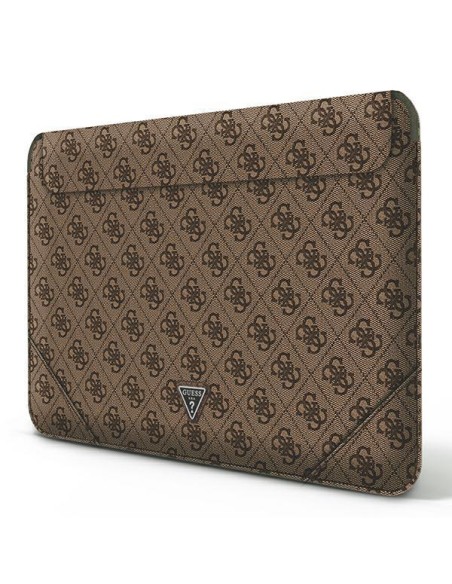 Guess 4G Uptown Triangle Logo dėklas 16 colių nešiojamam kompiuteriui – rudas Guess 4G Uptown Triangle Logo dėklas 16 colių nešiojamam kompiuteriui – rudas