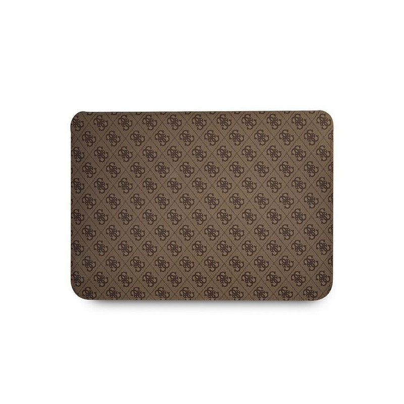 Guess 4G Uptown Triangle Logo dėklas 16 colių nešiojamam kompiuteriui – rudas