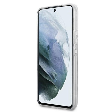 Karl Lagerfeld Choupette Eat dėklas, skirtas Samsung Galaxy S22+ - rožinis