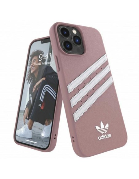 Adidas OR Molded Case PU, skirtas iPhone 13 Pro Max - rožinė Adidas OR Molded Case PU, skirtas iPhone 13 Pro Max - rožinė