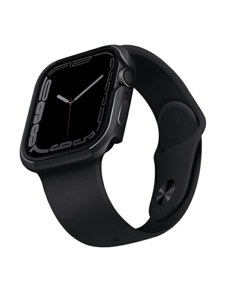 UNIQ dėklas Valencia Apple Watch Series 4/ 5/ 6/ 7/ 8/ SE/ SE2 45/ 44mm. grafitas/ grafitas UNIQ dėklas Valencia Apple Watch Series 4/ 5/ 6/ 7/ 8/ SE/ SE2 45/ 44mm. grafitas/ grafitas