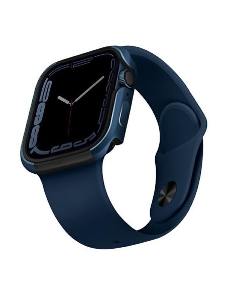 UNIQ Valencia dėklas Apple Watch 4/ 5/ 6/ SE 45/ 44mm - mėlynas UNIQ Valencia dėklas Apple Watch 4/ 5/ 6/ SE 45/ 44mm - mėlynas
