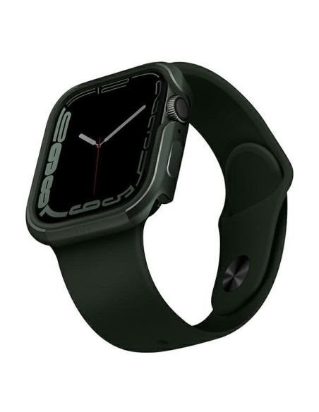 UNIQ Valencia dėklas, skirtas Apple Watch 4/ 5/ 6/ 7/ 8/ SE/ SE2 45/ 44mm – žalias UNIQ Valencia dėklas, skirtas Apple Watch 4/ 5/ 6/ 7/ 8/ SE/ SE2 45/ 44mm – žalias