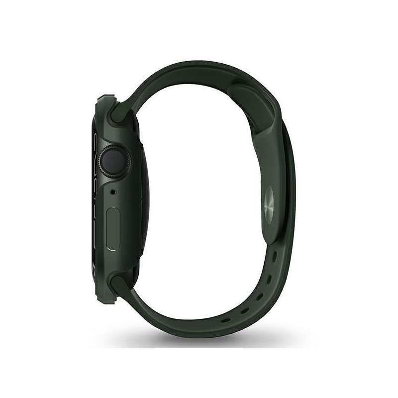 UNIQ Valencia dėklas, skirtas Apple Watch 4/ 5/ 6/ 7/ 8/ SE/ SE2 45/ 44mm – žalias