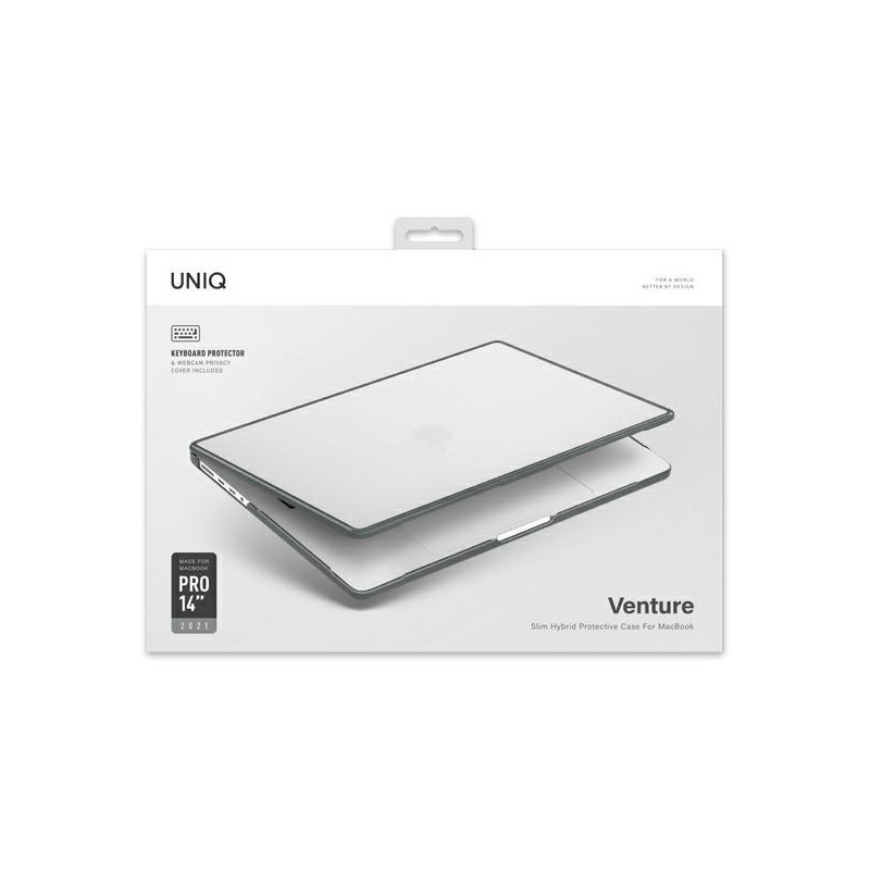Uniq Venture dėklas, skirtas MacBook Pro 14" (2021) – pilkas