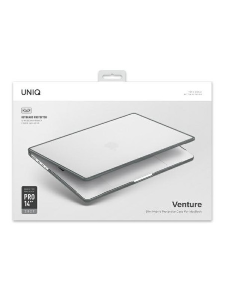 Uniq Venture dėklas, skirtas MacBook Pro 14" (2021) – pilkas Uniq Venture dėklas, skirtas MacBook Pro 14" (2021) – pilkas