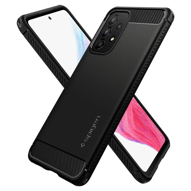 Spigen Rugged Armor dėklas, skirtas Samsung Galaxy A53 5G - matinė juoda