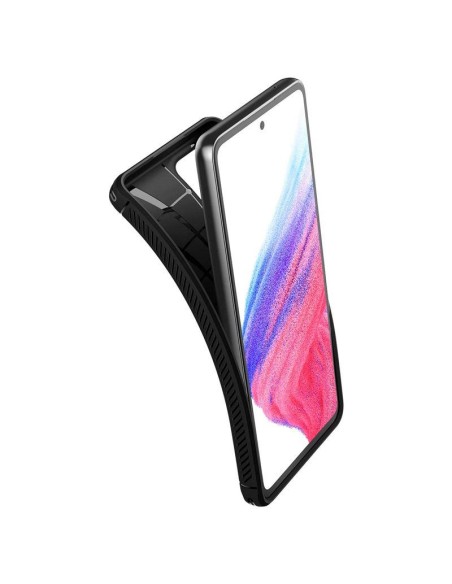 Spigen Rugged Armor dėklas, skirtas Samsung Galaxy A53 5G - matinė juoda Spigen Rugged Armor dėklas, skirtas Samsung Galaxy A53 5G - matinė juoda