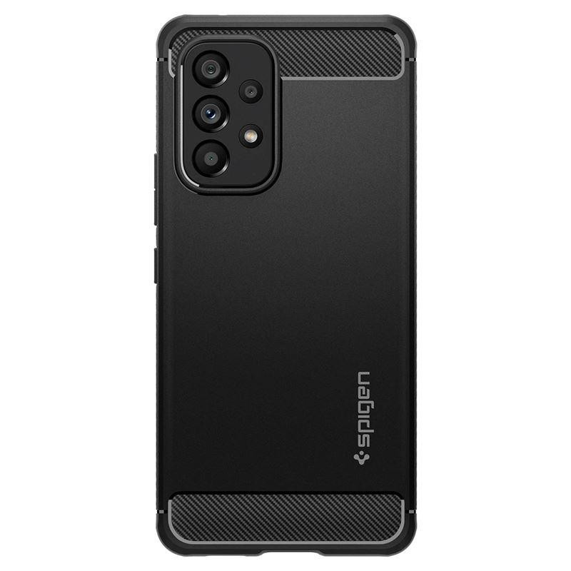 Spigen Rugged Armor dėklas, skirtas Samsung Galaxy A53 5G - matinė juoda