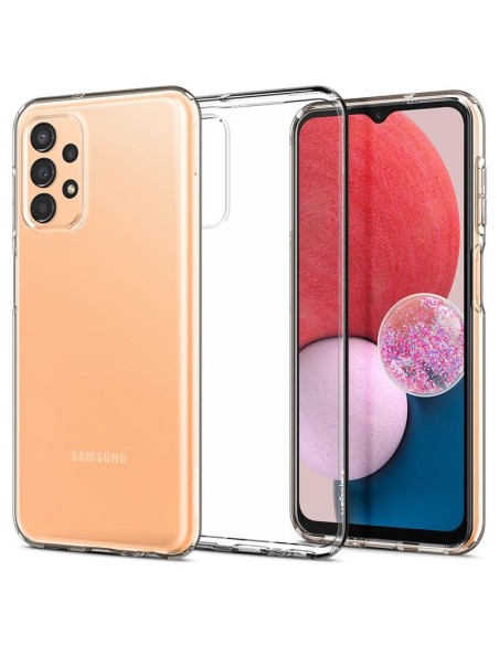 Spigen Skystųjų kristalų dėklas, skirtas Samsung Galaxy A13 4G / LTE - skaidrus Spigen Skystųjų kristalų dėklas, skirtas Samsung Galaxy A13 4G / LTE - skaidrus