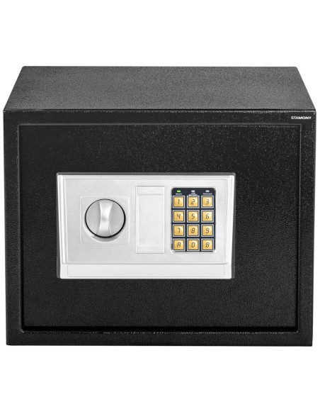Namų elektroninis seifas kodui ir raktui 38x30x30 cm Namų elektroninis seifas kodui ir raktui 38x30x30 cm