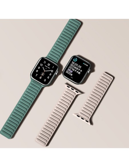 Magnetinis dirželis laikrodžiui 6 / 5 / 4 / 3 / 2 / SE (44 mm / 42 mm) Magnetinė apyrankė Apyrankė Ruda