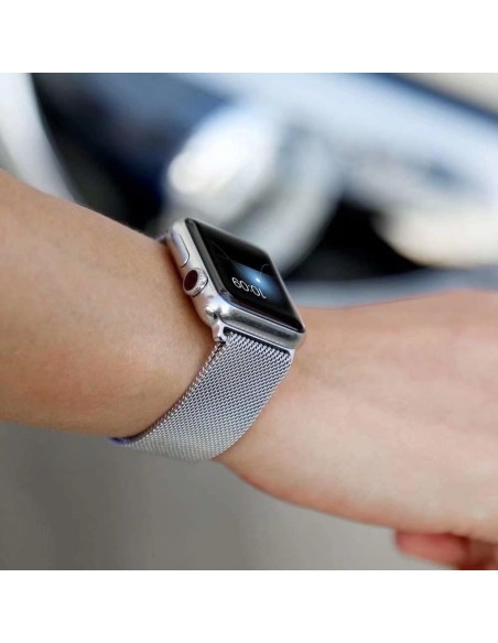 Magnetinio dirželio dirželis laikrodžiui 6 / 5 / 4 / 3 / 2 / SE (44 mm / 42 mm) Magnetinė apyrankė apyrankė Raudona