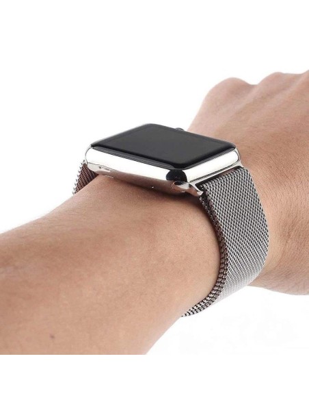 Magnetinio dirželio dirželis laikrodžiui 6 / 5 / 4 / 3 / 2 / SE (44 mm / 42 mm) Magnetinė apyrankė apyrankė Raudona