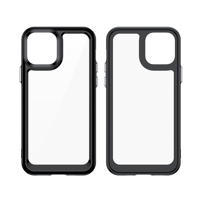Outer Space Case dėklas skirtas iPhone 12, kietas dangtelis su gelio rėmeliu, mėlynas