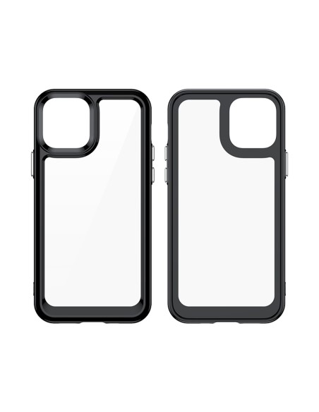 Outer Space Case dėklas skirtas iPhone 12, kietas dangtelis su gelio rėmeliu, mėlynas Outer Space Case dėklas skirtas iPhone 12, kietas dangtelis su gelio rėmeliu, mėlynas