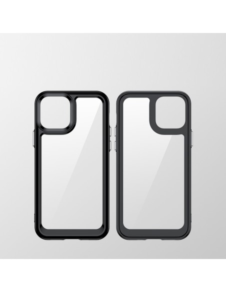 Outer Space Case dėklas skirtas iPhone 12, kietas dangtelis su gelio rėmeliu, mėlynas Outer Space Case dėklas skirtas iPhone 12, kietas dangtelis su gelio rėmeliu, mėlynas