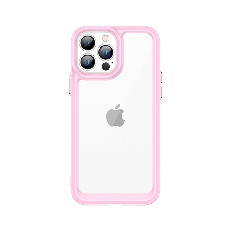 Outer Space Case dėklas skirtas iPhone 12 Pro Max, kietas dangtelis su gelio rėmeliu, rožinis Outer Space Case dėklas skirtas iPhone 12 Pro Max, kietas dangtelis su gelio rėmeliu, rožinis