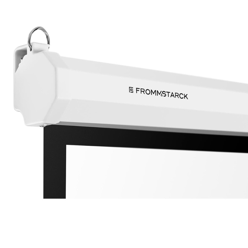 Pusiau automatinis projektoriaus ekranas sieninės lubos matinės baltos 100'' 229,5x145 cm 16:9