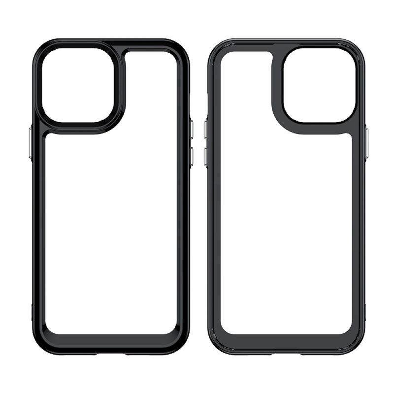 Outer Space Case dėklas skirtas iPhone 12 Pro Max, kietas dangtelis su gelio rėmeliu, rožinis