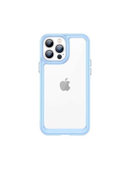 Outer Space Case dėklas skirtas iPhone 13 Pro, kietas dangtelis su gelio rėmeliu, mėlynas Outer Space Case dėklas skirtas iPhone 13 Pro, kietas dangtelis su gelio rėmeliu, mėlynas